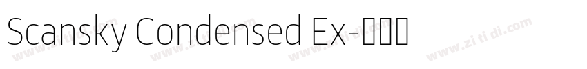 Scansky Condensed Ex字体转换